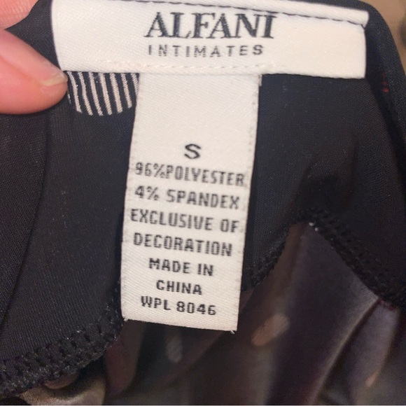 Alfani Black and Red Polka‎ Dot Nightgown - Picture 3 of 3